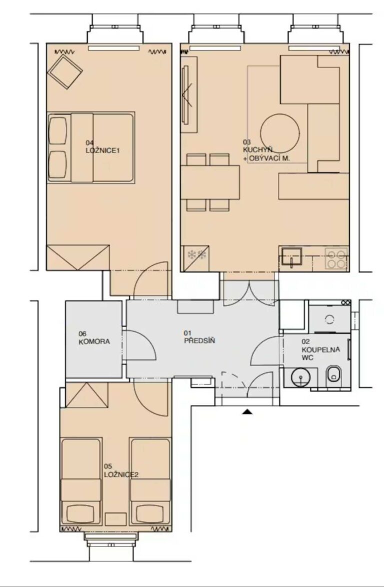 tomaskova 4 floorplan optimized | Downtown Residence 41